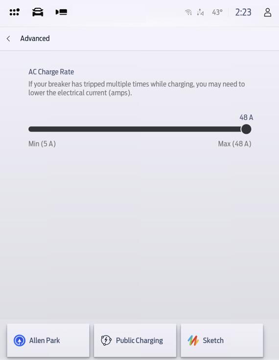 Ford F-150 Lightning Announcing: Expanded Charge Settings – Take Control of Your Charge 05 - AC Charge Rate