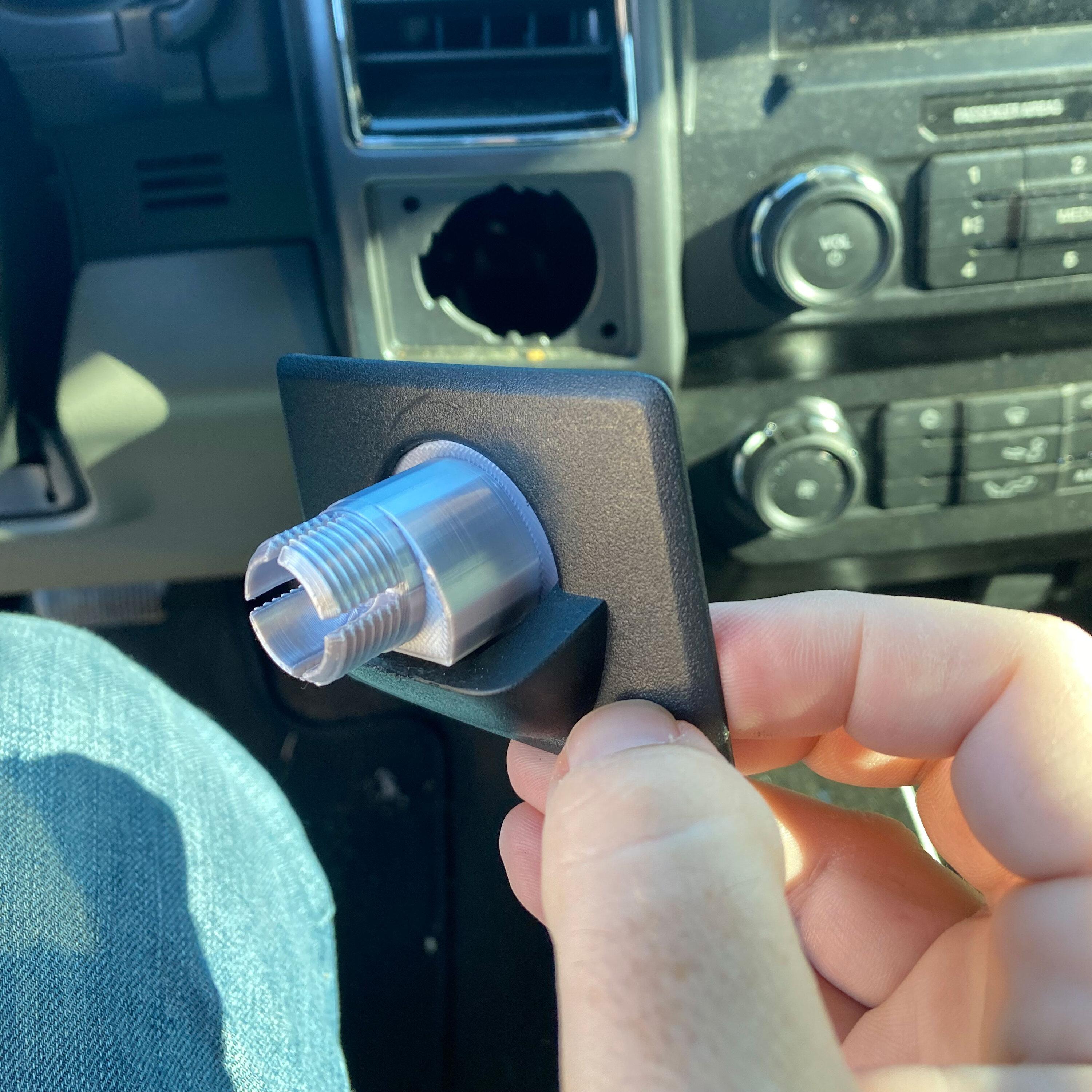 Convert coin holder to phone mount Lariat Ford Lightning Forum