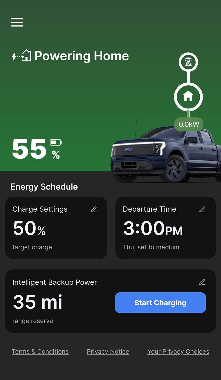 Ford F-150 Lightning A new way to manage Intelligent Backup Power is up ahead. 1000000347