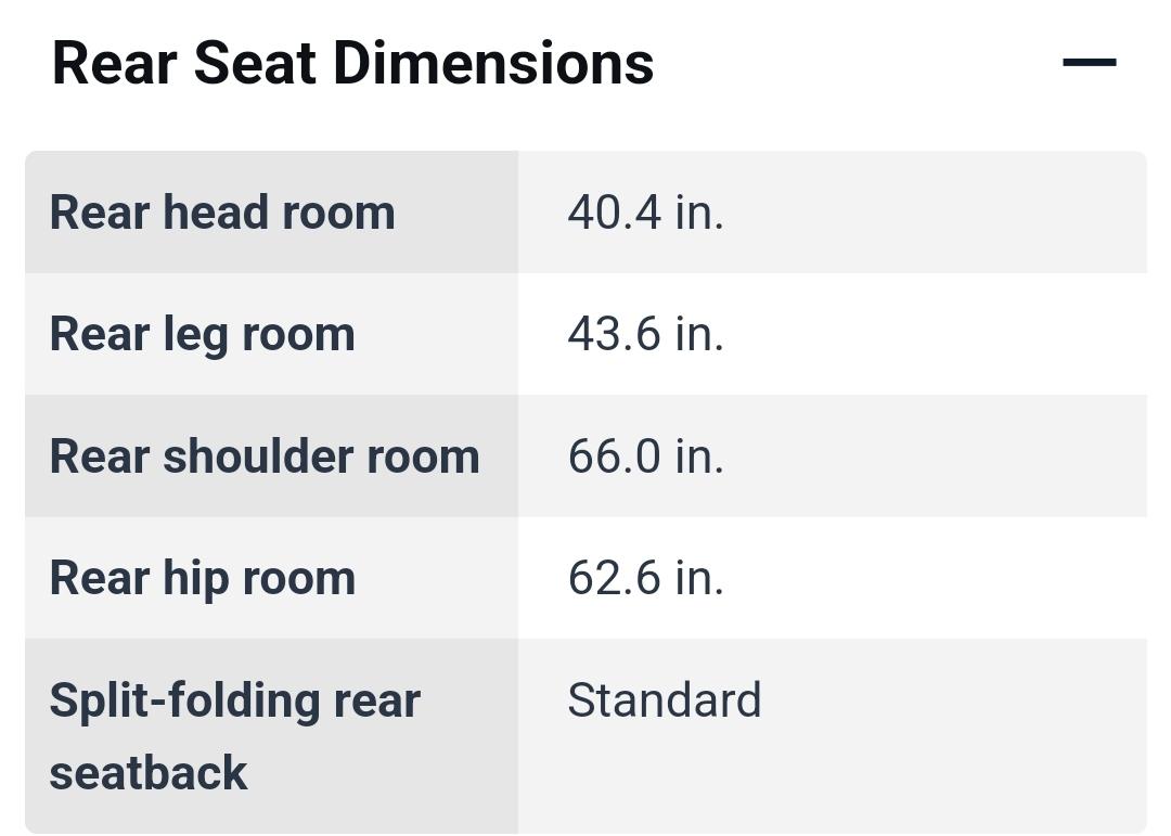 Ford F-150 Lightning Lightning dimension for 2nd row 1000025137