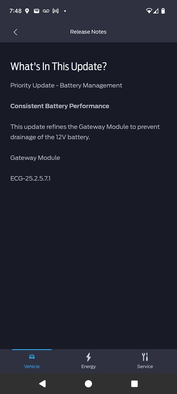 Ford F-150 Lightning ECG-25.2.5.7.1 - Consistent Battery (LVB) Performance 1000029846