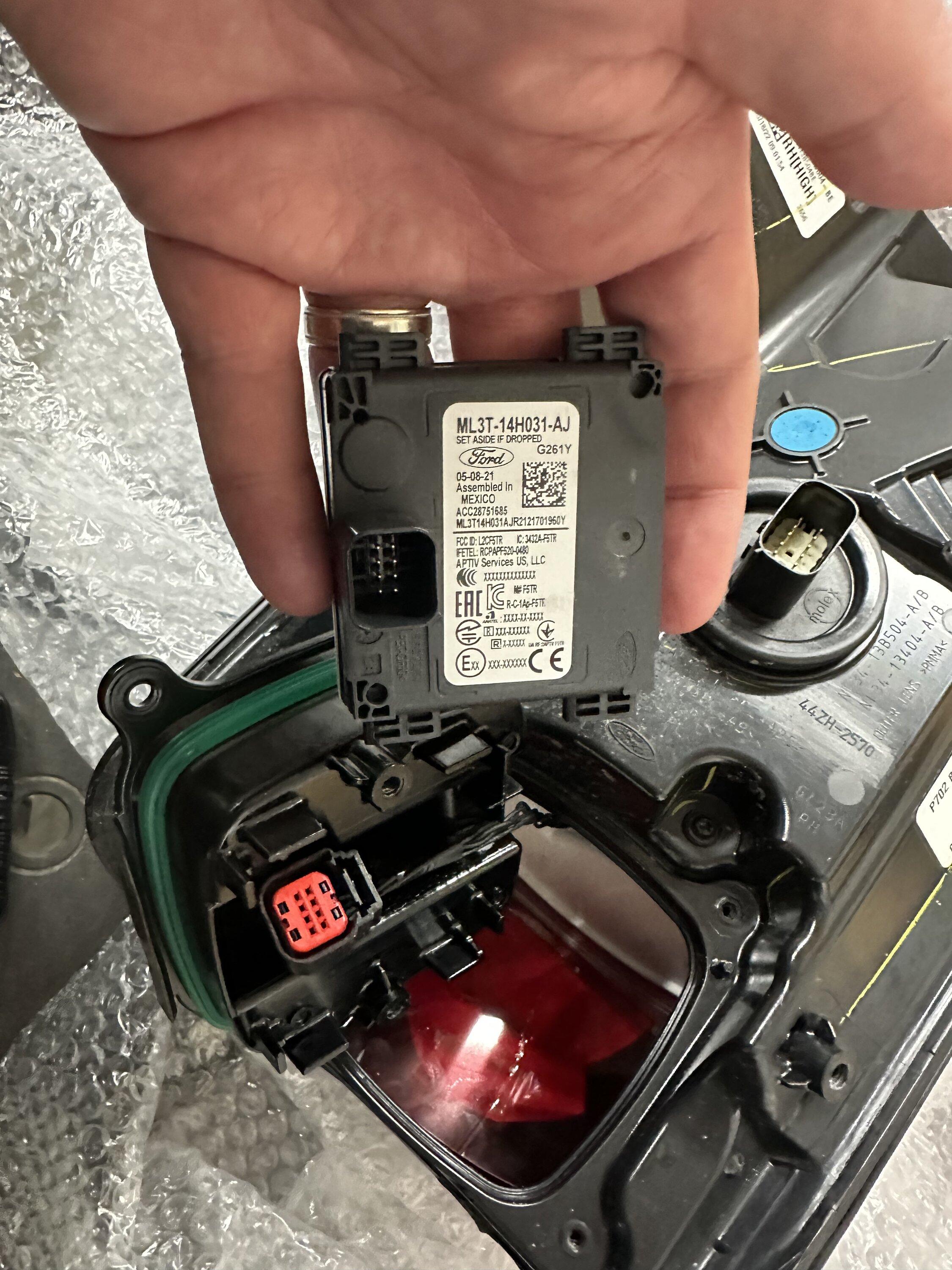 Ford F-150 Lightning Broken rear tail light (my fault) - instructions on how to move BIS sensor to new tail light 10BCEEAE-C6D1-4777-A1BE-38793919FA7E