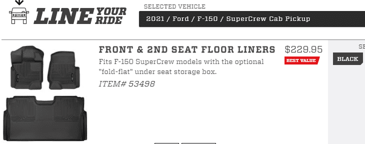 Ford F-150 Lightning Aftermarket floor liner options? 1609875838791