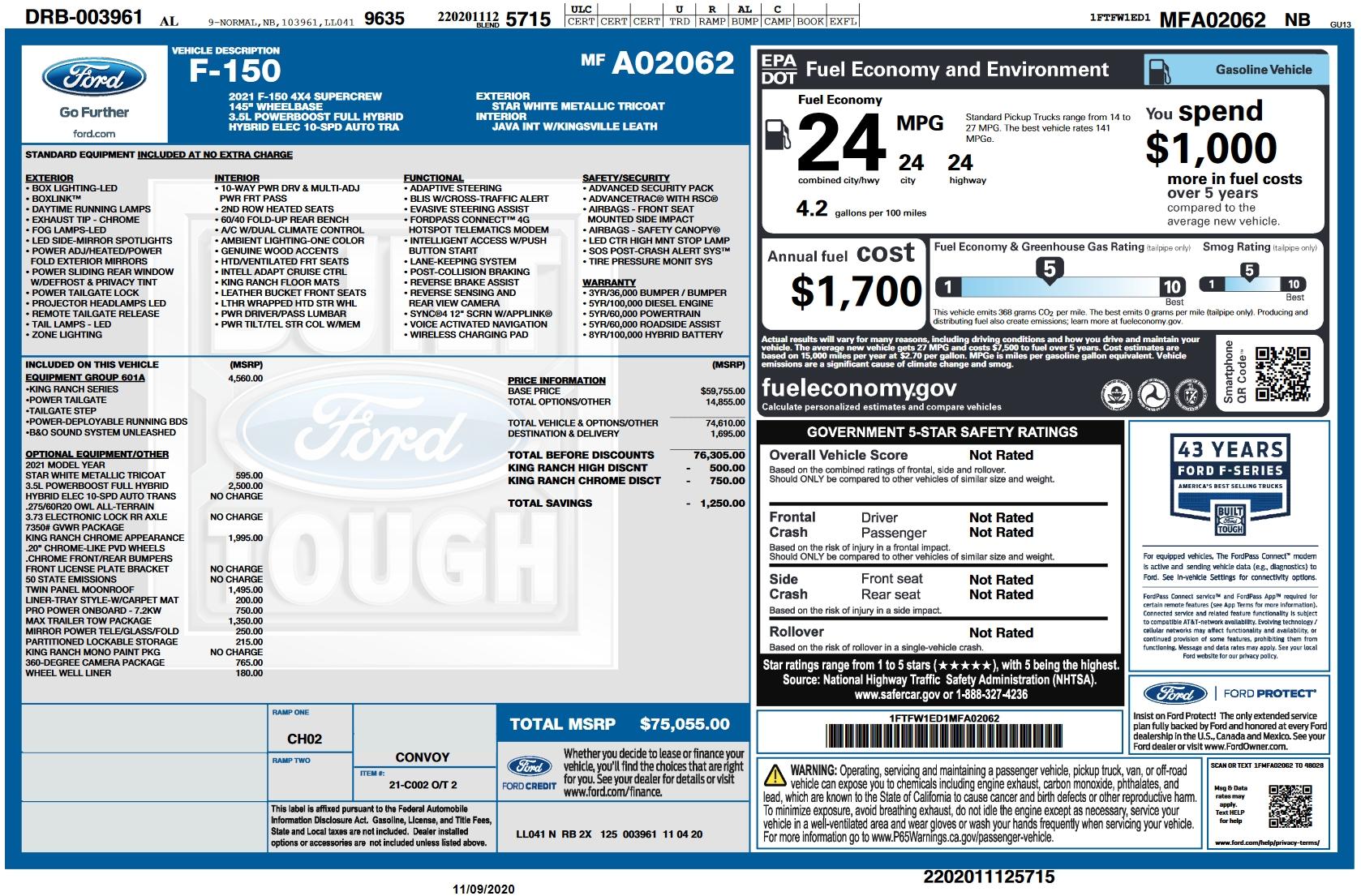 Ford F-150 Lightning Towing Specs Consolidated Document - Bumper vs. Class IV vs. Tow vs. Max Tow - UPDATED DOC v4 1611292932090