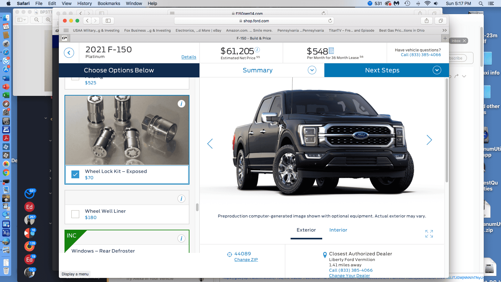 Ford F-150 Lightning Unable to find wheel lock for 2021 Platinum wheels 1636928319327