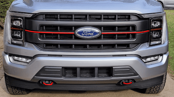 Ford F-150 Lightning Lariat grill vinyl mod (tremor-like) 1639770273074