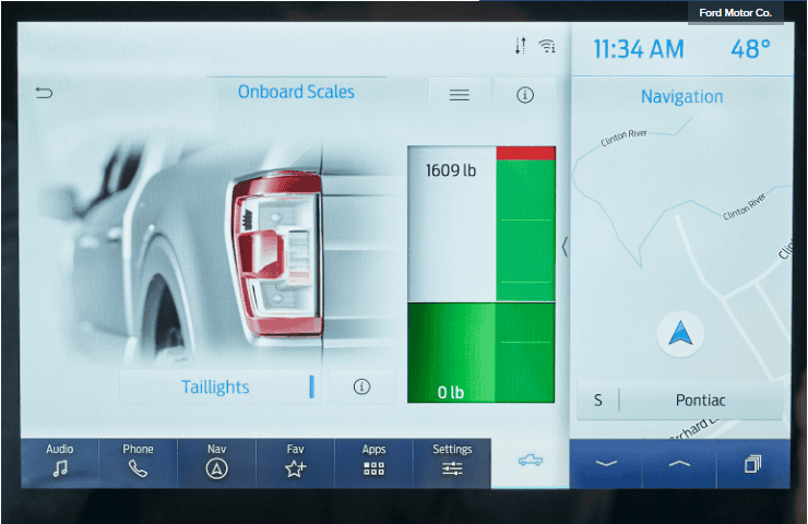 Ford F-150 Lightning First time on CAT scales with PB and TT 1643805193402