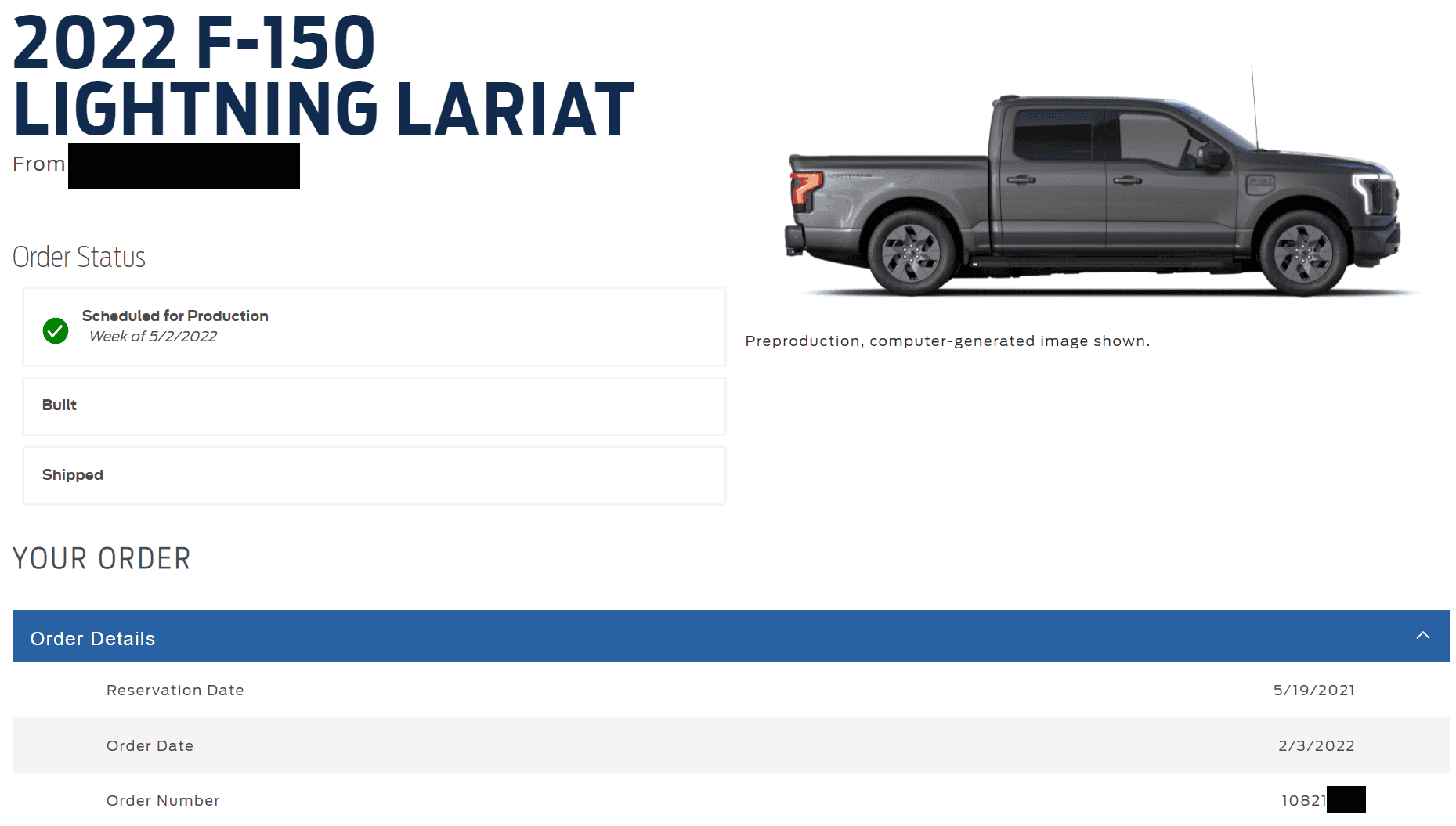 Ford F-150 Lightning UPDATE: Lightning Build Date Scheduling Begins! Mine for the week of 4/25/22 [previously scheduled 5/2/22]! 1645643025904