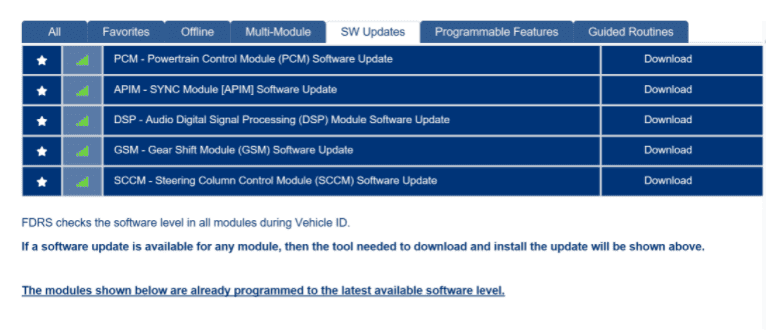 Ford F-150 Lightning ECU module programming guide using FDRS 1645806540938