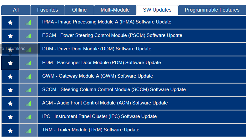 Ford F-150 Lightning ECU module programming guide using FDRS 1647121649349