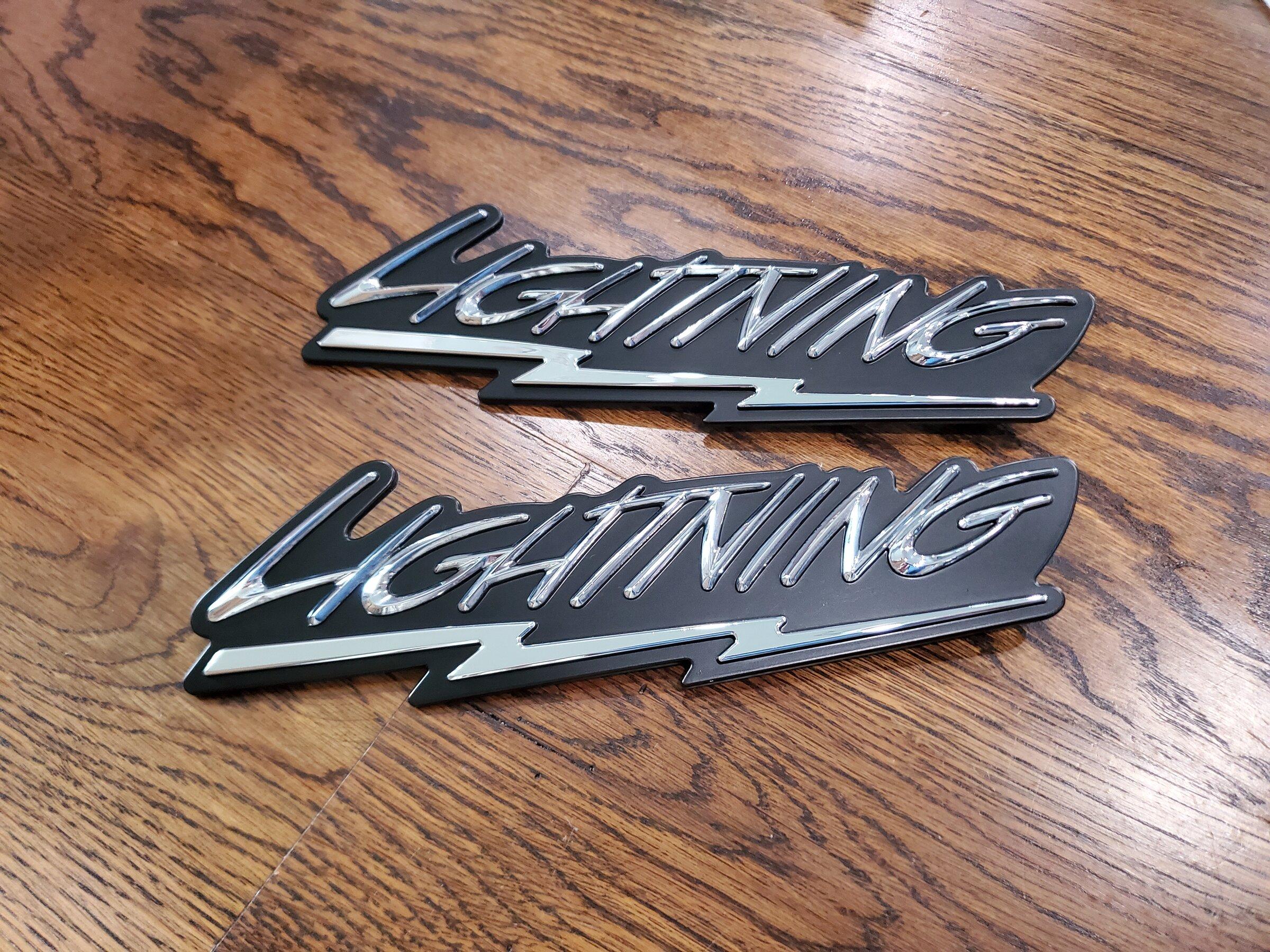 Ford F-150 Lightning My classic Lightning Decals are here.  Ready for truck delivery! 16477144687443512351783218497278