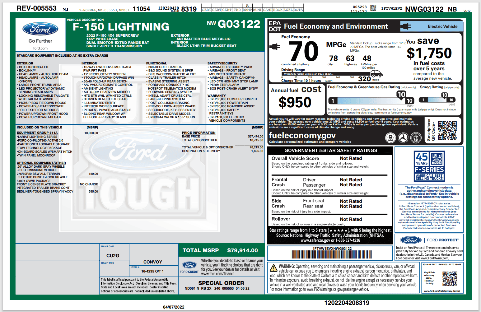 Ford F-150 Lightning ✅ 5/2 Lightning Build Week Group 1649359506169