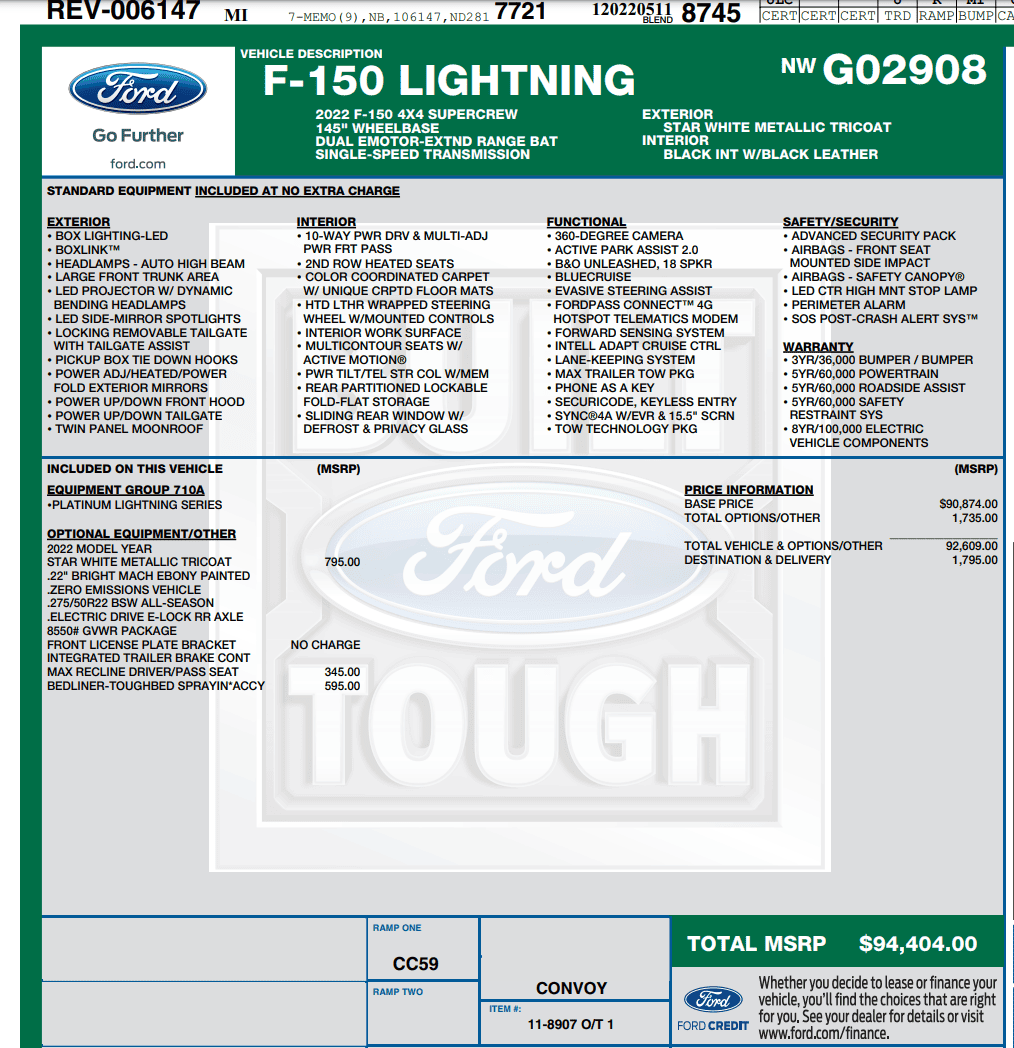 Ford F-150 Lightning ✅ 5/9 Lightning Build Week Group 1651255359752