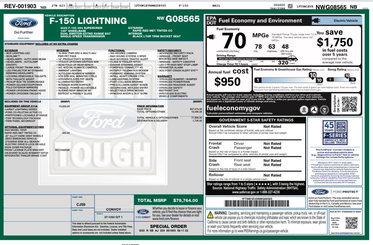 Ford F-150 Lightning Can I drive the truck using just the passcode? 1661886275960