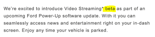 Ford F-150 Lightning Video Streaming is Coming - Email from Ford 1666130383015