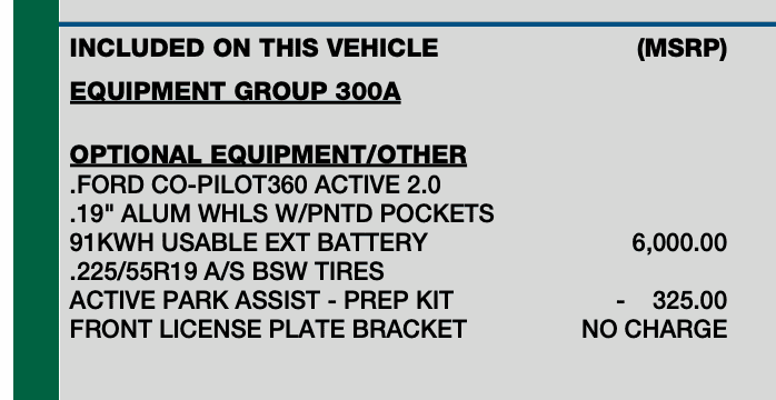 Ford F-150 Lightning MY2023 Heated wheel, seats & mirrors deleted? 1666276290479