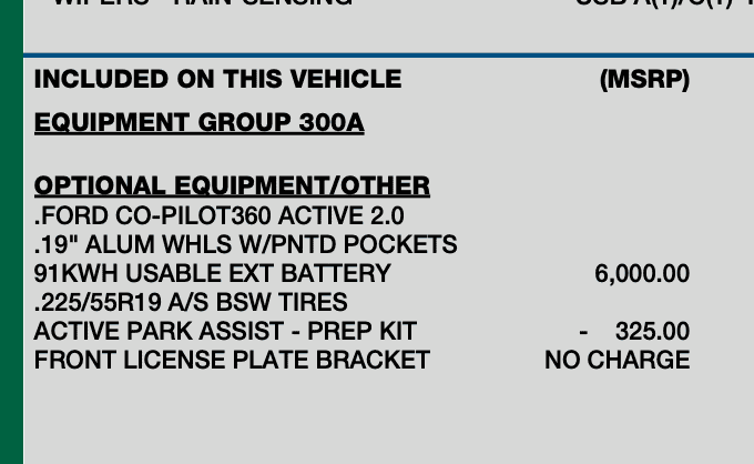 Ford F-150 Lightning Options Removed (chip shortage) 1667529598100