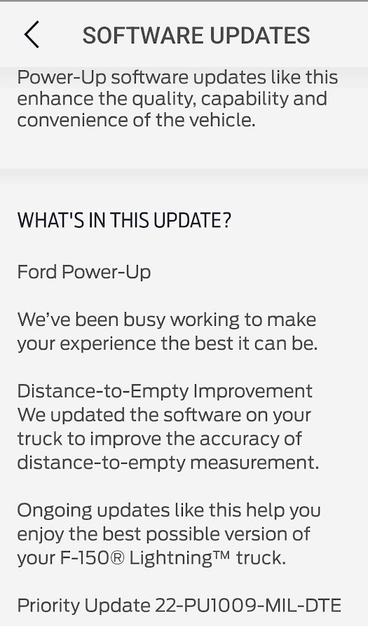 Ford F-150 Lightning Priority Update: 22-PU-1009-MIL-DTE Calculation 1671374408415