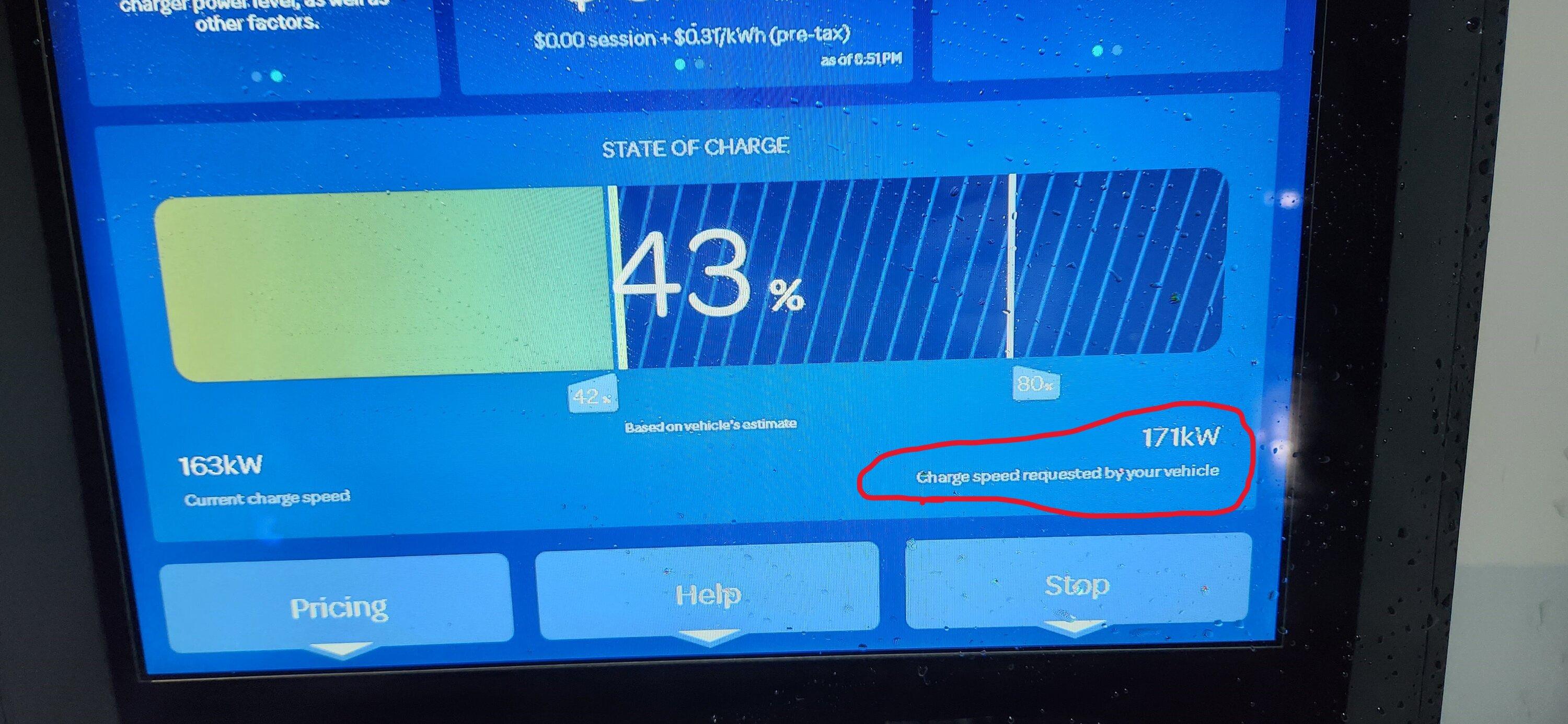 Ford F-150 Lightning ElectrifyAmerica units starting to show "Charge speed requested by your vehicle" 1672497969614
