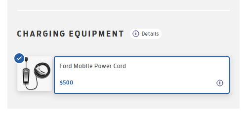 Ford F-150 Lightning 2023 Charger or no charger? 1682606464035