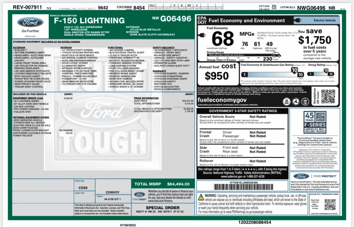 Ford F-150 Lightning Installing Pro Power Onboard 9.6kW Inverter - OEM 1687300872550