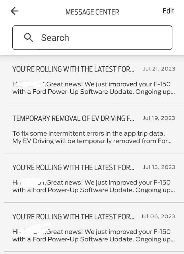 Ford F-150 Lightning No Vehicle Software Updates Received 1690379605539