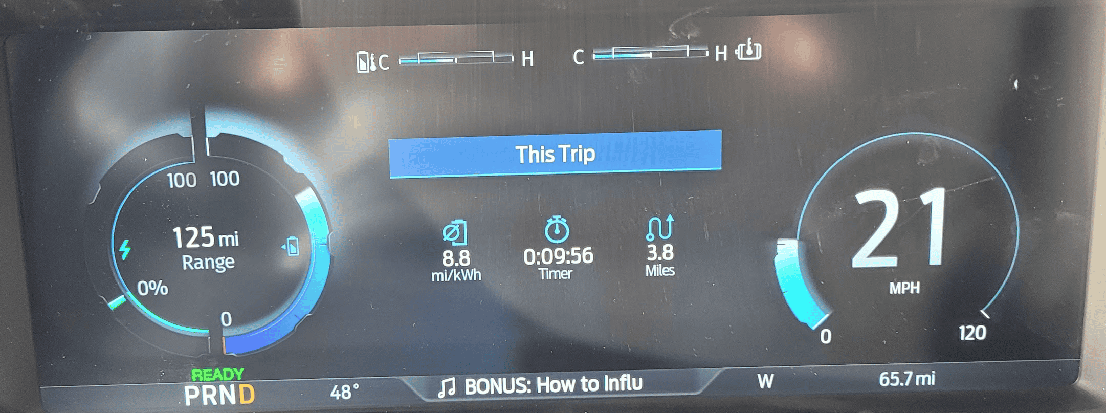 Ford F-150 Lightning Hypermile Challenge (high score: 3.4, life time avg 2.7) 1691324906272