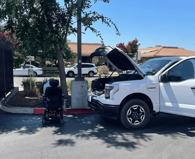 Ford F-150 Lightning F-150 Lightning saves the day for elderly man stranded in wheelchair 1691785177442