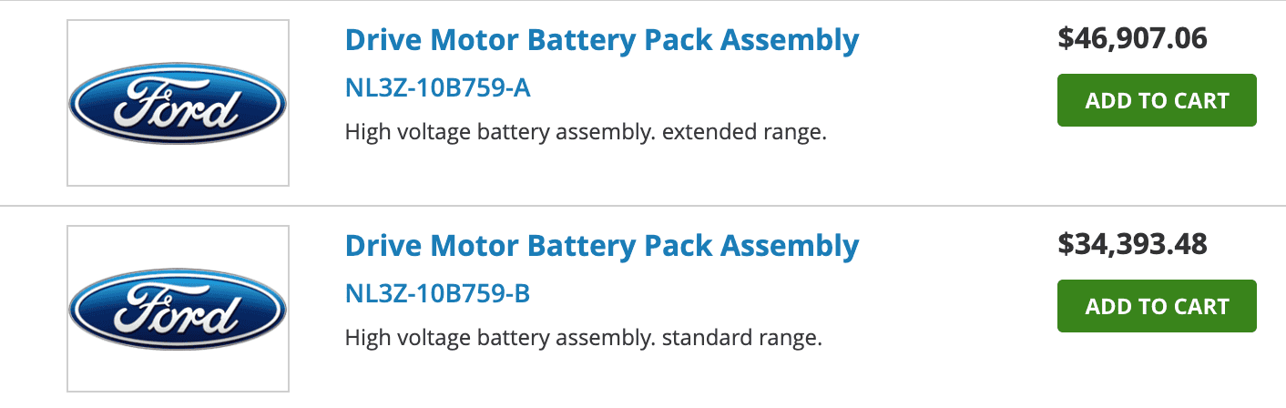 Ford F-150 Lightning CSP-23B57 for High Voltage Battery Notice 1699303752403