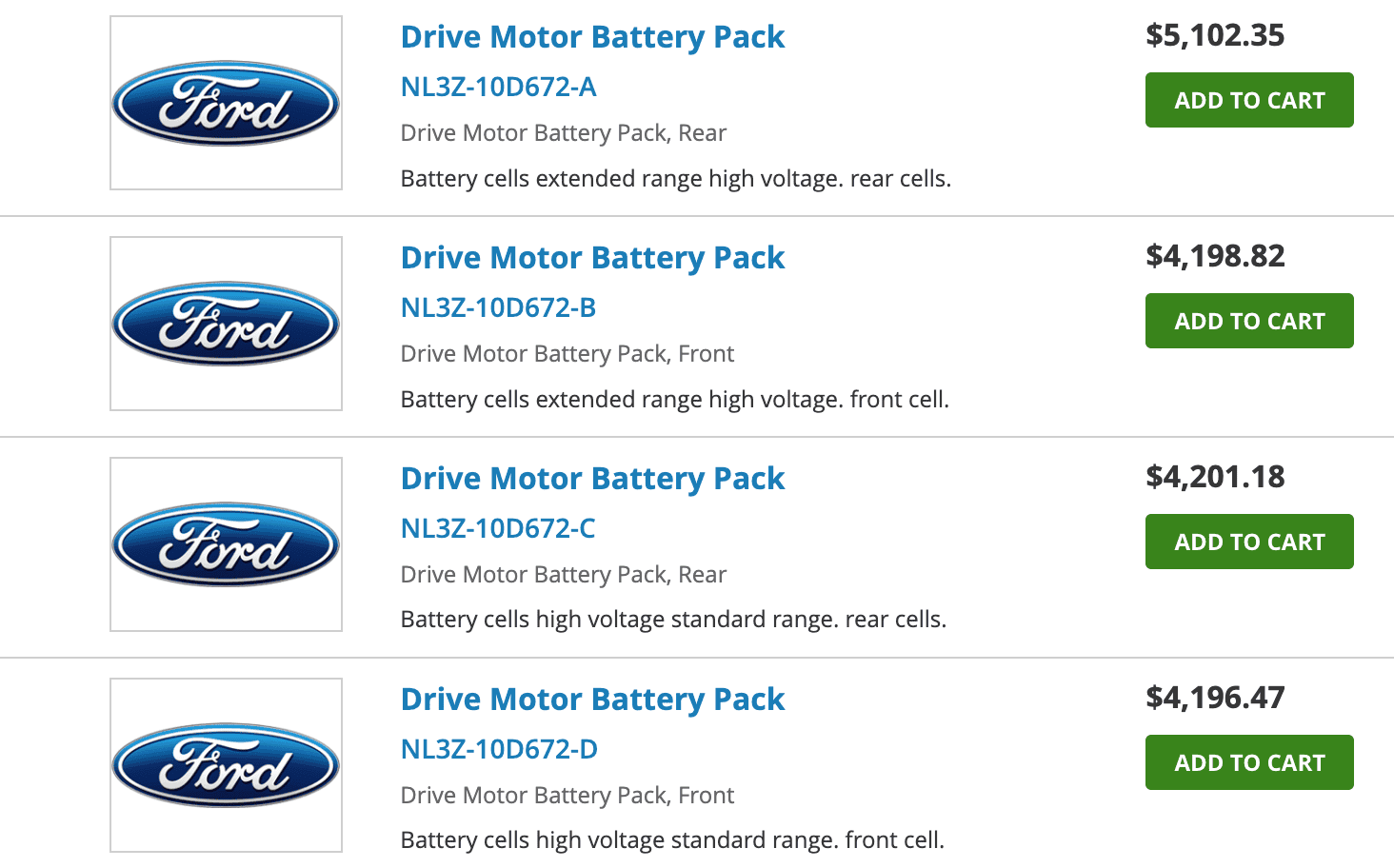 Ford F-150 Lightning CSP-23B57 for High Voltage Battery Notice 1699303800415