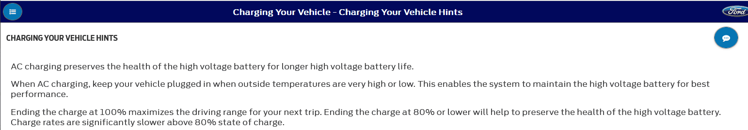 Ford F-150 Lightning Best Charging Practices? 1700375152986