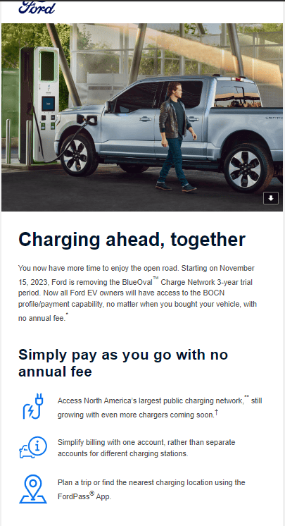 Ford F-150 Lightning Ford Announces Entry into Commercial Fleet Charging. 1701789711634