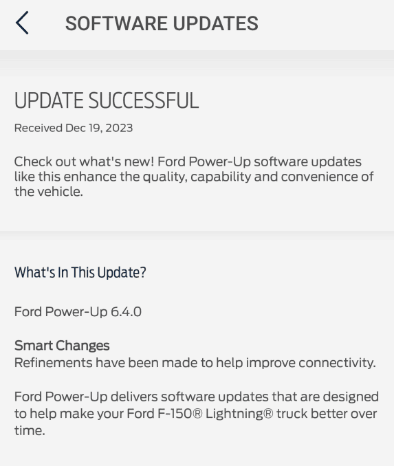 Ford F-150 Lightning Power-Up OTA 6.4.0 - Smart Changes: Refinements to improve connectivity 1702994294369