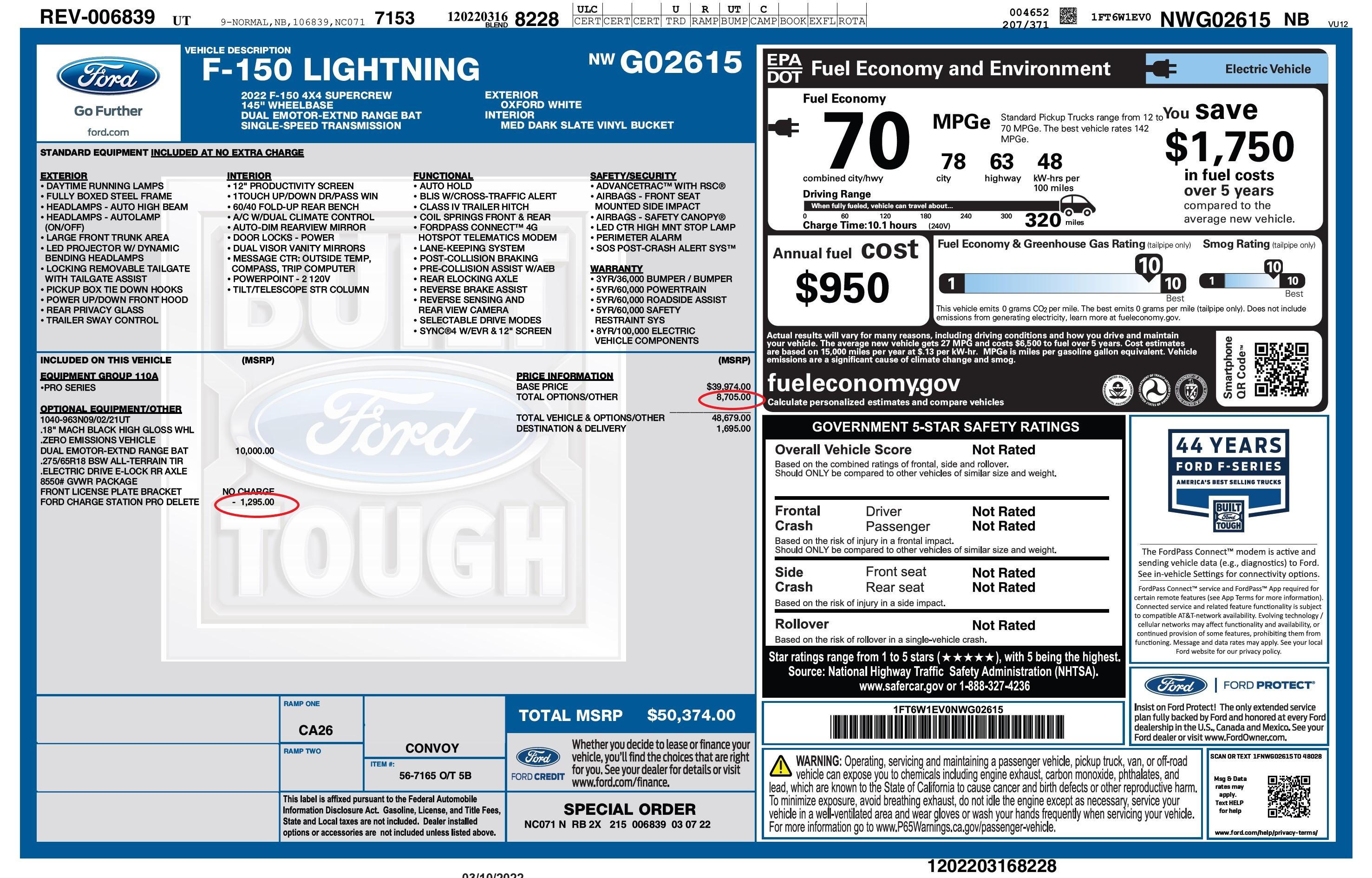 Ford F-150 Lightning Just took a 450 intersate road trip in a standard range lightning. Never again 1704037823367