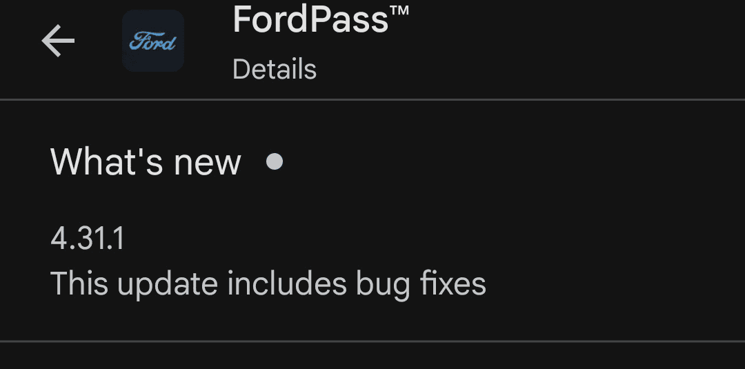 Ford F-150 Lightning FordPass 4.32.1 updated (Departure times & Bug Fixes) 1705631430358