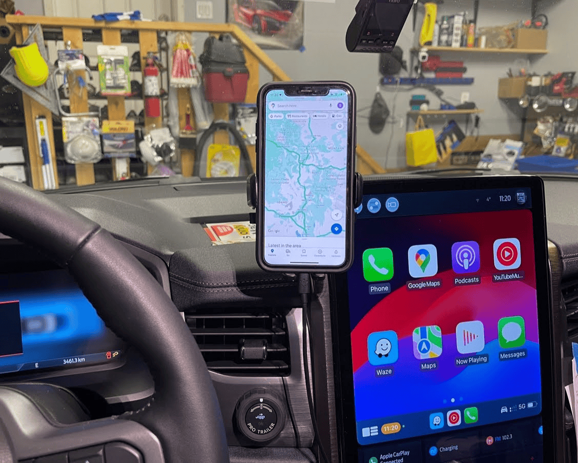 Ford F-150 Lightning Phone Mount by Shifter? 1706336893337