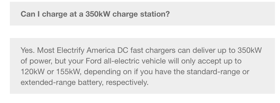 Ford F-150 Lightning 2024 DC Fast Charging Speed Limited to 120kW at EA? 1707886115138