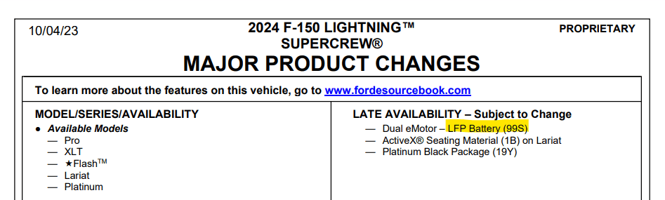 Ford F-150 Lightning 2024 DC Fast Charging Speed Limited to 120kW at EA? 1707914774074