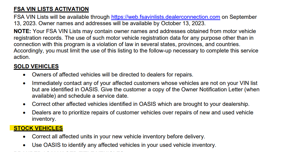 Ford F-150 Lightning CSP 23B57 for battery module on brand new 2023 truck at the lot 1711032331309-uw