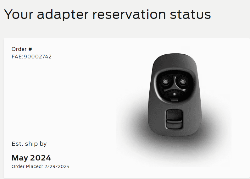 Ford F-150 Lightning Update: F-150 Lightning Fast Charging Tesla Adapters Start Shipping TODAY Per Ford! 1712760726471-2o