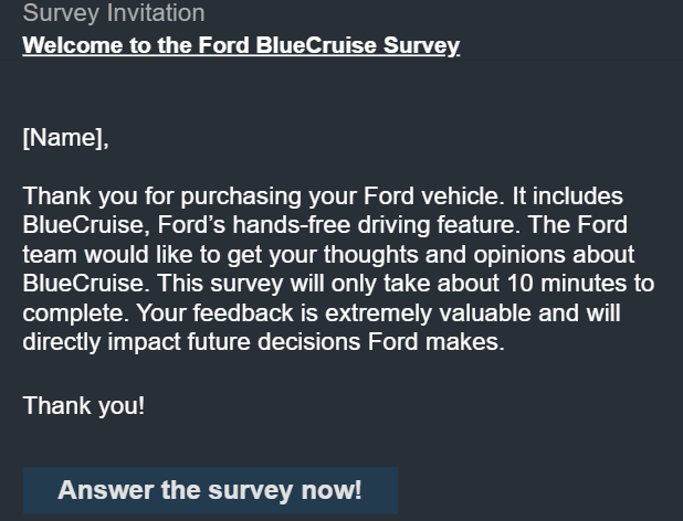 Ford F-150 Lightning Just Received "Toluna Start" BlueCruise Survey - Is It Valid? 1718397798436-lc