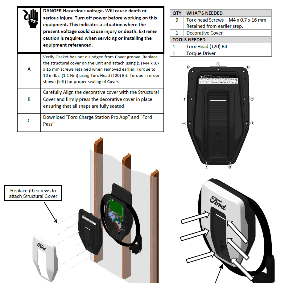 Ford F-150 Lightning Plug Will NOT Disengage From FCSP FIXED POST 87 1720300080084-af