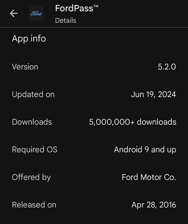 Ford F-150 Lightning FordPass Update 5.2.0 -- Real-time charging costs @ Tesla Superchargers 1720556229015-z9