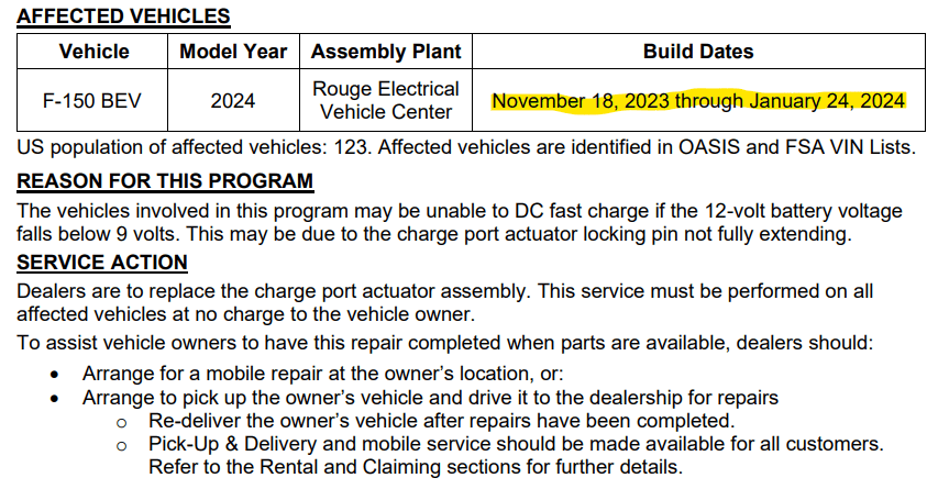 Ford F-150 Lightning CSP 24B14: LVB falls below 9 volts failed Charge Port actuator pin (DCFC) 1722431113591-ju