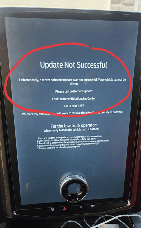 Ford F-150 Lightning My lightning got BRICKED with the software update. WILL NOT START. 1725027095878-s3