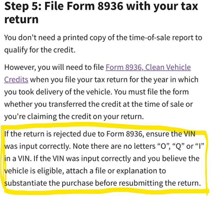 Ford F-150 Lightning Tax credit form - did dealer screw this up? 1725545182952-5