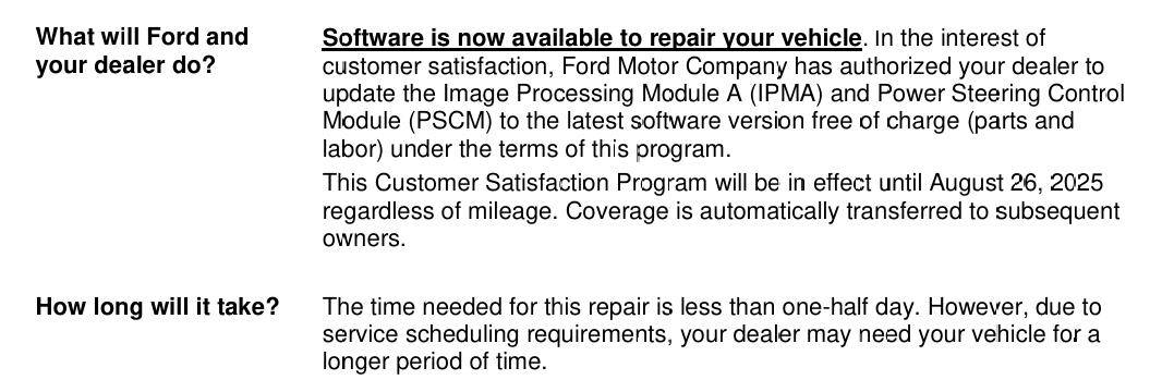 Ford F-150 Lightning CSP 24B56 - Inoperative Front Parking Sensor(s) - IPMA Software Update for Certain 2022-24 F-150 Lightning Trucks 1726800030321-h9