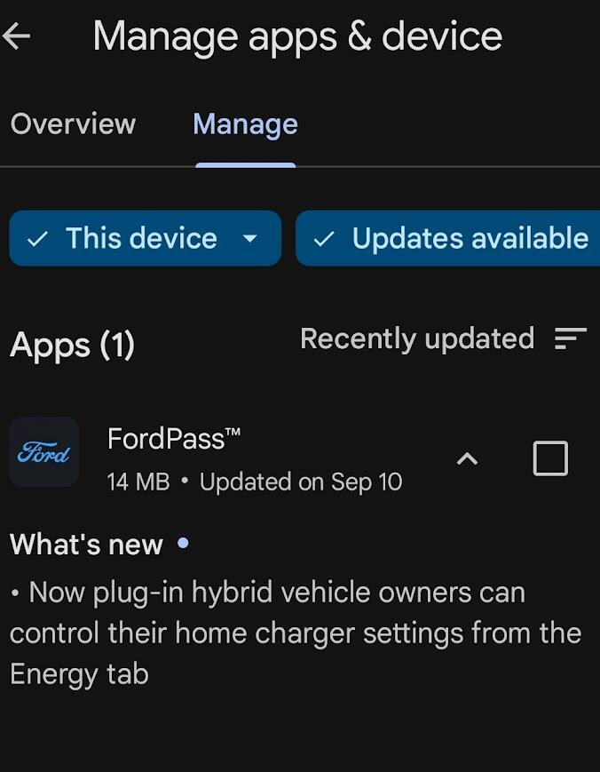 Ford F-150 Lightning FordPass 5.6.0 iOS & Android 1728499544636-el