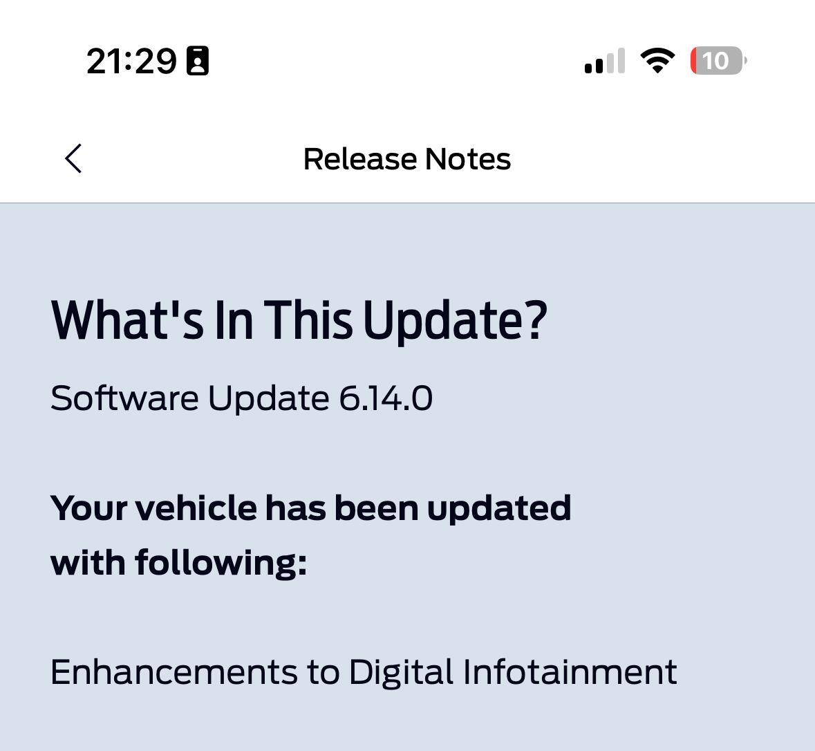 Ford F-150 Lightning Software Update 6.14.0 - Sync Update Ver 23306 Revision: 1076 1728524235751-q2