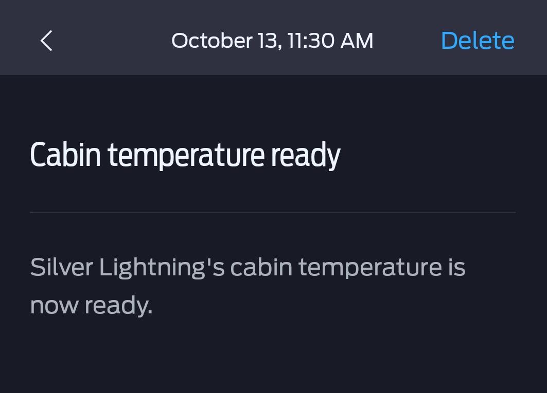 Ford F-150 Lightning Pre Departure Conditioning on App does not happen 1728934160942-vi
